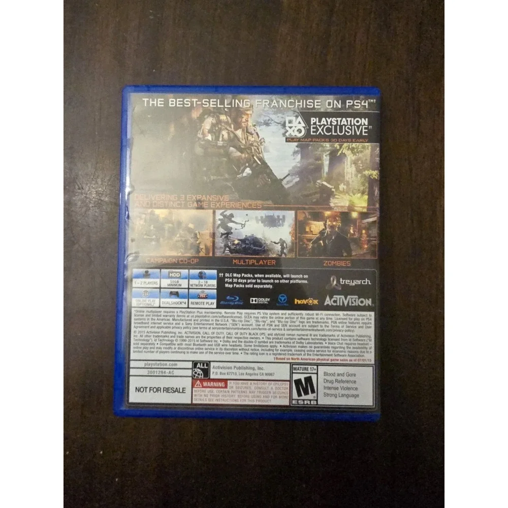 Call of Duty Black Ops III PlayStation 4 PS4 Video Game